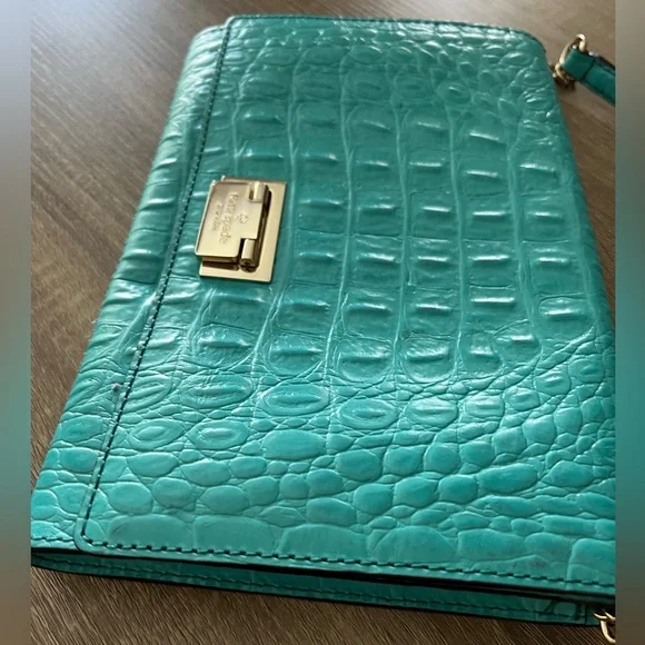 EUC Kate Spade Tiffany Blue Purse - Picture 2 of 13